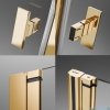Radaway Nes Gold Ptj kabina pięciokątna 100x90cm lewa złoty połysk 10052000-09-01L/10052700-09-01